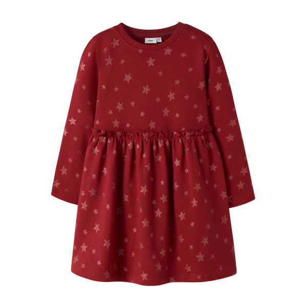 Guppy Jule Sanna Pige Kjole - Rhythmic Red