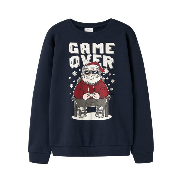 Guppy Shay Børne Sweatshirt - NAVY BLAZER/GAME OVER SANTA
