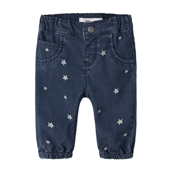 Guppy Rose Pige Jeans - Dark Blue Denim