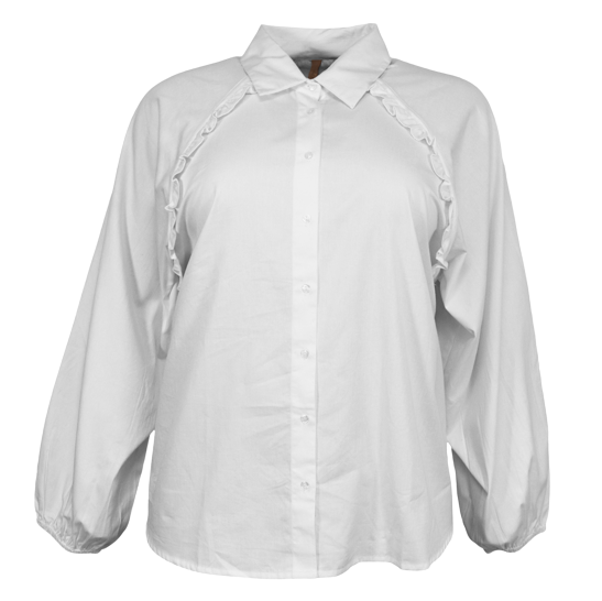 Cassiopeia Matildine Dame Skjorte Plus Size - White