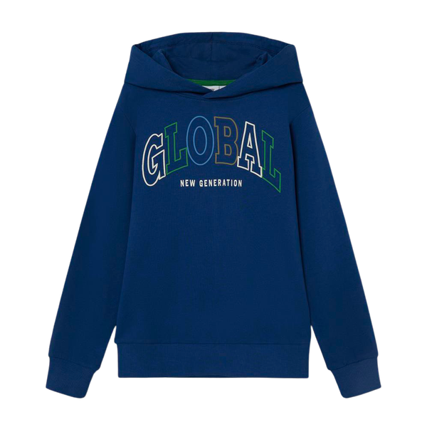 Guppy Liel Børne Hættetrøje - Navy Peony