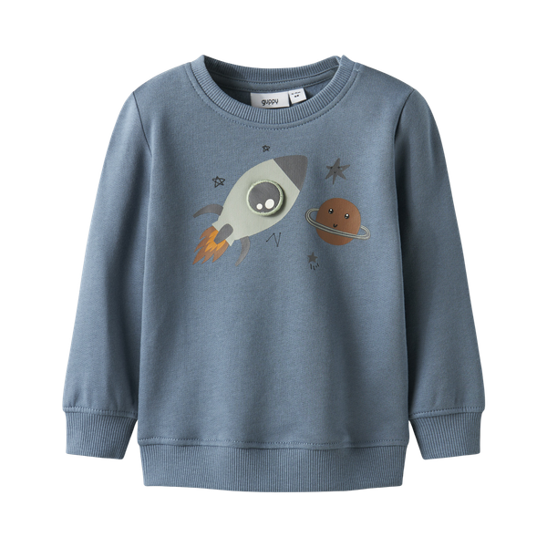 Guppy Rufus Baby Sweatshirt - Blue Mirage