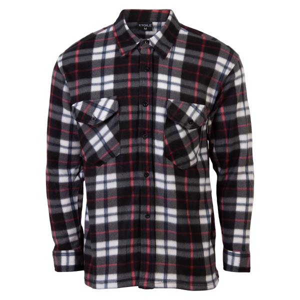 Etoile Herre Skjorte - Farve 8 Sort/Blå/Rød