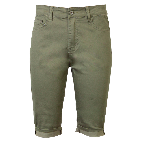 BS Jeans Dame Shorts - Khaki