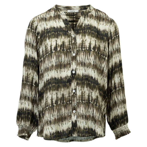 ChaCha Dame Skjorte - Khaki Combo