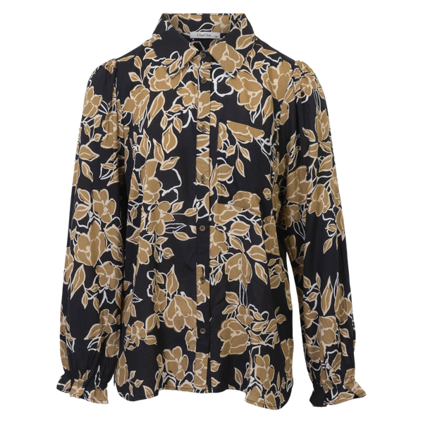 ZbyZ Dame Skjorte - Flower AOP