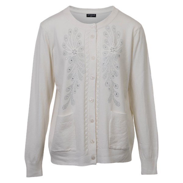 Etoile Dame Cardigan - OFFWHITE