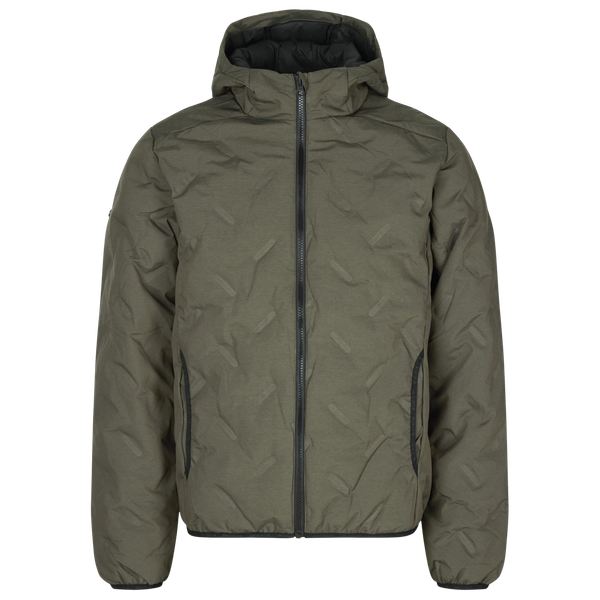 GEYSER by ID Quilted Herre Vinterjakke - Oliven melange