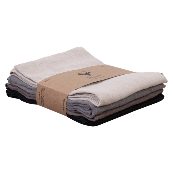 Impala Muslin Baby Stofble - Unisex Colour 4 Pack