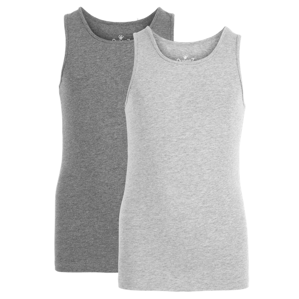 Queenz Uno Pige Undertrøje - Grey Melange