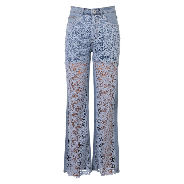 BS Jeans Signe Dame Jeans m. blonder - DENIM