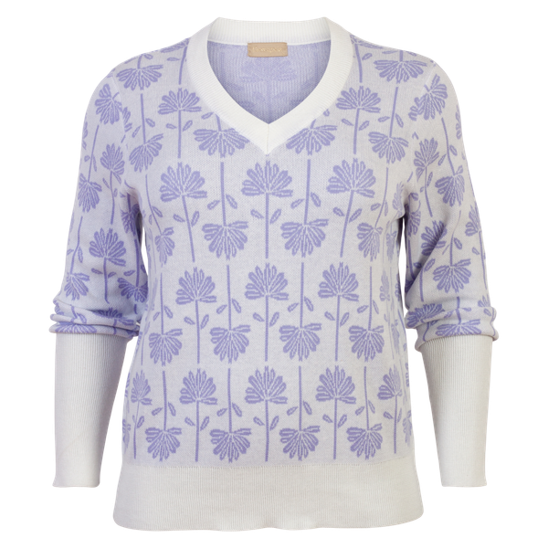 Cassiopeia Dame Striktrøje Plus Size - Light Purple Combi