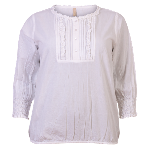 Cassiopeia Dame Bluse Plus Size - Offwhite