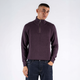 Marcus Hubble Half Zip Herre Striktrøje - Dark Plum