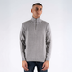 Marcus Hubble Half Zip Herre Striktrøje - Lt.grey mix