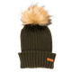 Hulabalu Fur Beanie Børne Hue - Dark Army