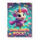 FirstGrade Unicorns Rock Børne Plakat - 50X70CM