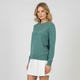 Etoile Dame Striktrøje - GRØN