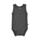 Minymo Baby Body i bambus - Dark grey melange