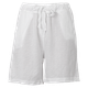 Leonora Dame Shorts i hørmix - Bright White