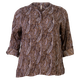 Cassiopeia Janella Dame Bluse Plus Size - Brown Combi