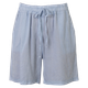 Leonora Dame Shorts i hørmix - Heavenly Blue