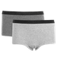 Queenz Uno Pige Trusser m. glimmer - GREY MELANGE