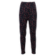 Anyway Dame Termoleggings m. fleece - Navy/Rød blomst